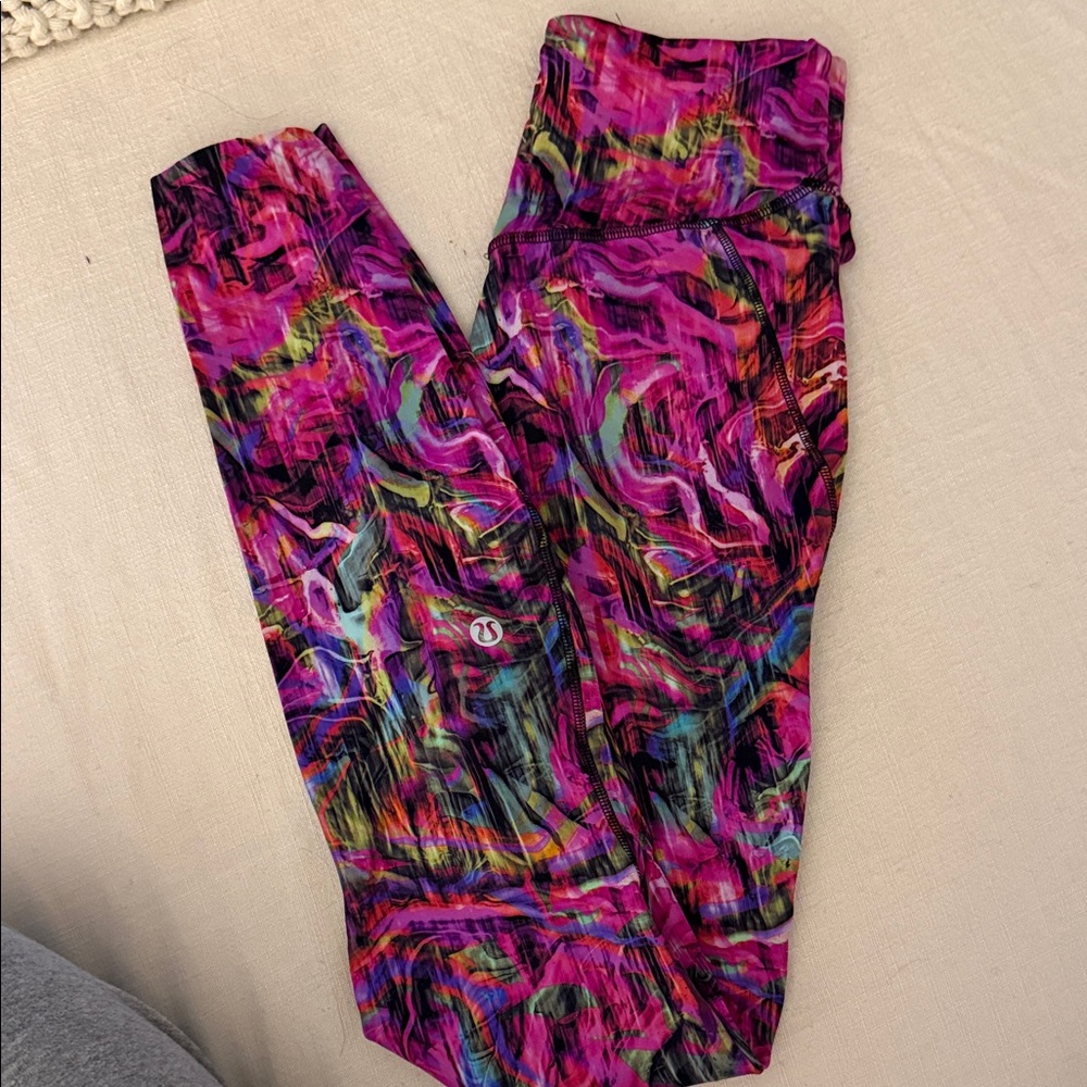 Colorful LULULEMON Abstract Women's Pants